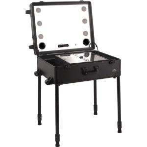 Aluminum Led Makeup Case Multimedia Bluetooth FM System With Speakers