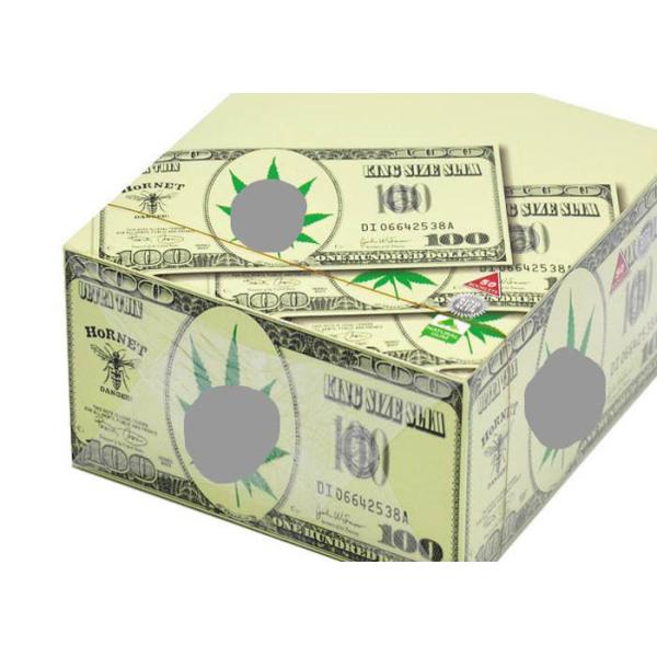 Quality Hornet Dollar Pattern Cigarette Paper Roll Slow Burning Style Translucent wholesale