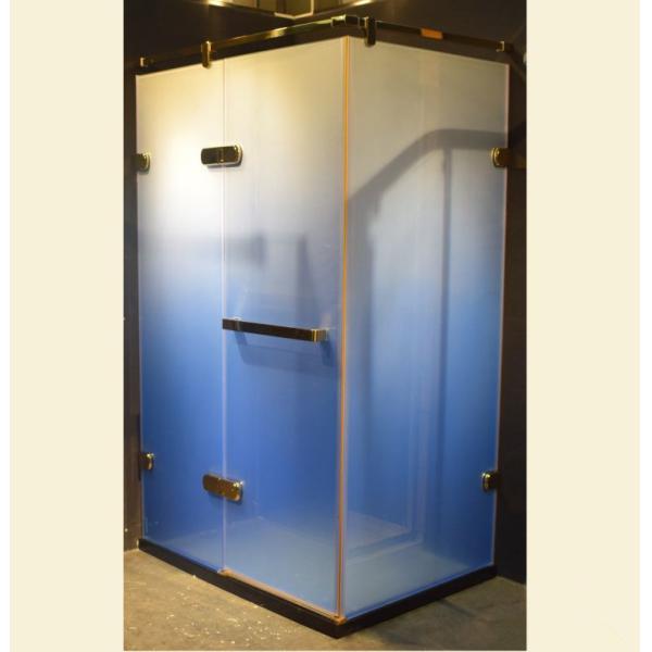 Quality Customized Printing 6-15 MM Silk Screen Printing Glass Tempered Printed Gradient Shower Room wholesale