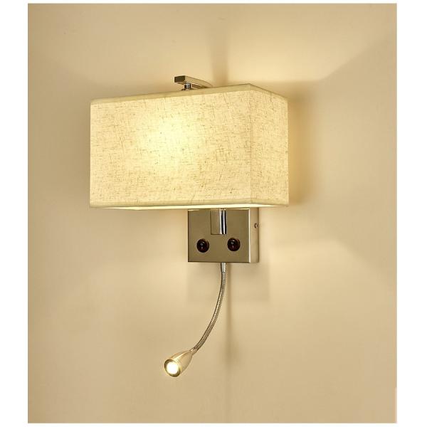 E27 holder wall lamp Chinese style with switch bedside wall lamp square reading