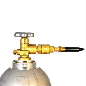 Balloon Inflator Brass Yellow Helium Gas Regulator with Hand Tight Cylinder