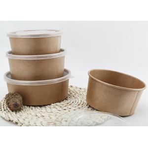 Biodegradable Disposable Microwave Fast Food Container kraft paper bowl coffee