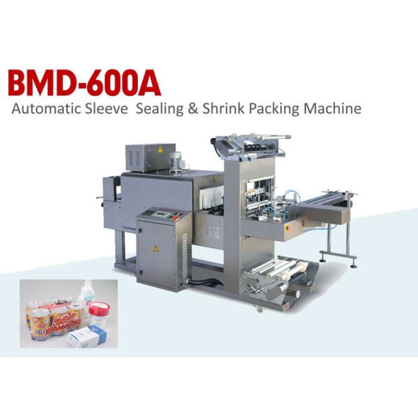 Quality Automatic Sleeve Sealing & Shrink Food Packaging Machine with Label Function wholesale