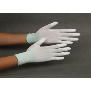 China Breathable Static Resistant Gloves , White Safety Hand Work Gloves on sale