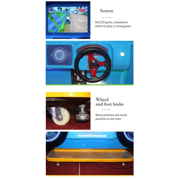 Fiberglass And Plastic World Police Car Kiddy Ride Machine L192*W106*H135CM