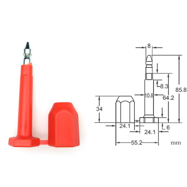 Customization High Security Container Seals With 8.0mm Bolt Diameter