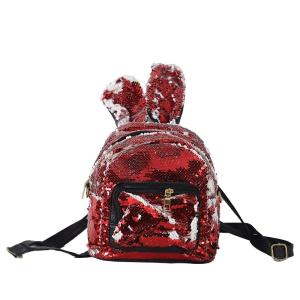 Stylish Shiny Sublimation Sequin Backpack With Rabbit Ear For Sublimation