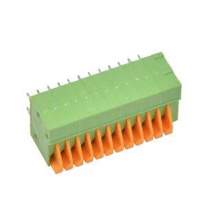 0.1" Pitch Spring Type Terminal Block KF141R-2.54 For PCB Mounting 2 ~ 24 Poles