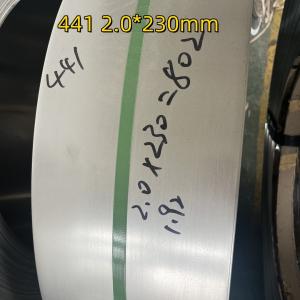 China 441 2D Surface DIN1.4509  2.0*230mm Stainless Steel Coil Strip For Exhaust System Project on sale