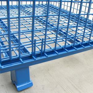 A51: Plastic Spray Wire Mesh Container Foldable Storage Cage Wire Container