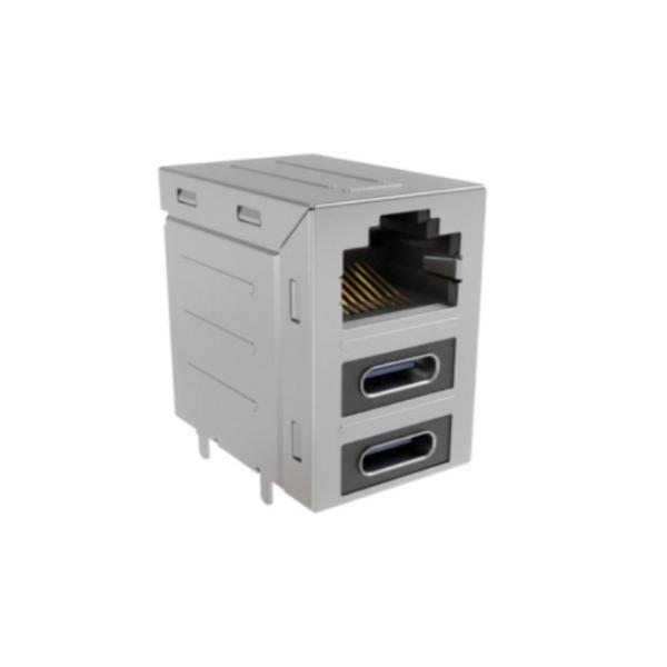 RJE36188310CH Connectors Combinational Connector 8POS Modular Jack Combo