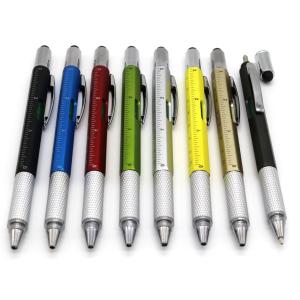 China Personalized Custom Plastic 6 in 1 Tool Pen with Ruler Level and Two-Head Screwdriver on sale
