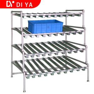 DY44 Adjustable Storage Shelf Rack , Roller Track Collection Board For Workshop