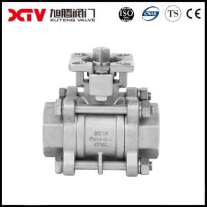 Xtv 3 PCS Ball Valve with Pneumatic Control Straight Through Type Made of