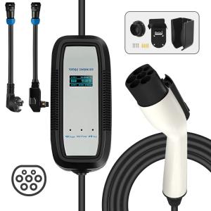 Cheap Adjustable Current Fast Charging Portable AC EV Charger With 5m Cable for sale
