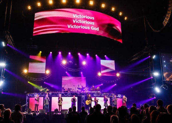 Huge External Led Screen Hire , Thin Led Panel Stage 3.91mm With Die-casting