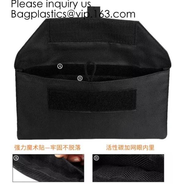 Fireproof Document Bag Silicone Coated Fire Resistant Money Bag Fireproof Safe Storage Bag,Cash Bag,Money bag, security