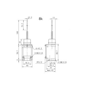 CE Certification Mechanical Limit Switch Operation Speed 1 Mm -- 2 M / Sec