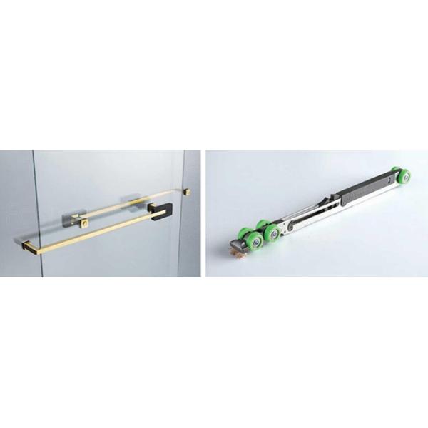 OEM Frameless Shower Wet Room with 2 Panel Sliding Shower Door