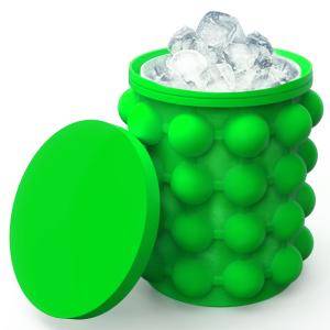 Silicone Ice Bucket Ice Cup With Lid Easy Releaser Ice Cube Mold Ice Trays Ice
