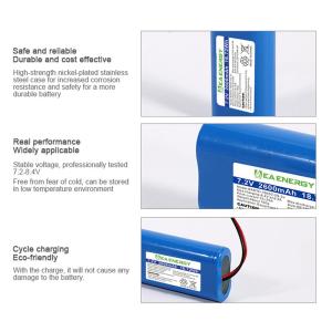 7.2V 2600mAh Rechargeable Li Ion Battery For Electronics Toys Lighting