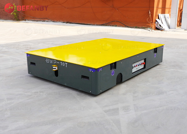 No Rail Steerable Electric Warehouse Transport Trolley