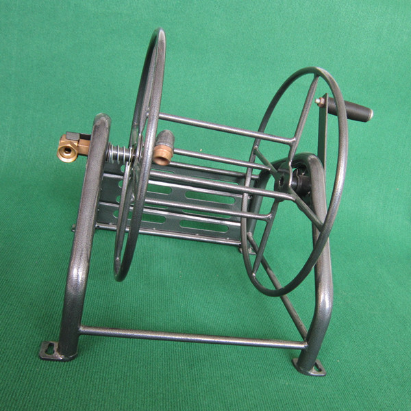 Quality Outdoor Landscape Metal Garden Hose Reel  60m 5/8" Water Hose Capacity wholesale