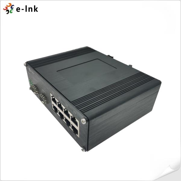 Quality Industrial 8-Port 10/100/1000T 802.3bt PoE + 2-Port 100/1000BASE-X Ethernet Switch wholesale