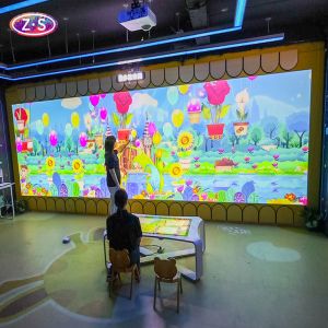 Cheap Immersive Drawing Interactive Wall Games Seamless Multi Projection Fusion Technology for sale