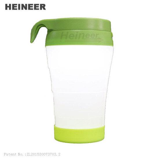 Heineer solar LED light, solar cup camping light with rechargeable lithium