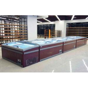 Cheap 2.1M 2.5M Frost Free Supermarket Chest Freezer For Frozen Meats Chickens for sale