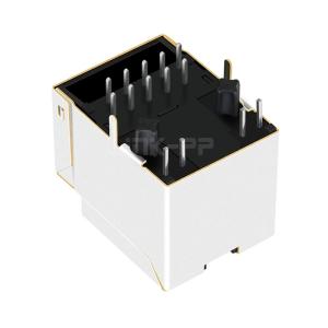 LPJD4717BDNL Gigabit Vertical RJ45 Connector With 1000 Base-T Magnetics Yellow