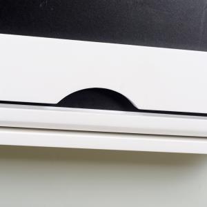 W48cm Wooden Folding Dining Tables MDF OEM Painting Convertible