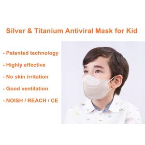 China CE Titanium Silver Metal Antibacterial Elastic Earloop Kids Face Mask on sale