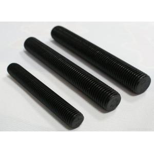 M4 - M48 Double Ended Bolt , Carbon Steel Full Thread Stud Bolt Black Color