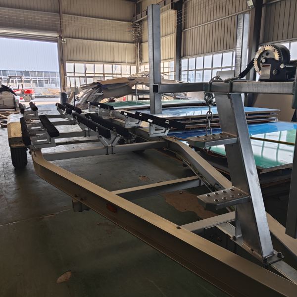 Quality Lightweight Aluminium Boat Trailers with Adjustable Length 4-10 Meters and LED Waterproof Trailer Lights wholesale