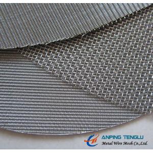 Plain Dutch Weave Stainless Steel Filter Cloth, 100Mesh×1200Mesh