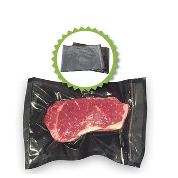 Quality Freezer Zipper Black Vacuum Seal Bags Reusable Flexible Versatile Custom Size wholesale