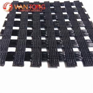 High Tensile Polyester Geogrid 120kn PVC Coated 5m Width for Road Building