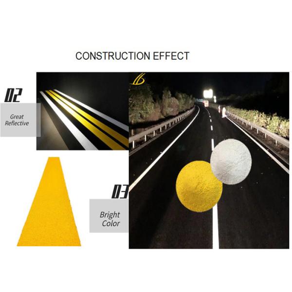 Quality Standard AASHTO M249 High Reflective Thermoplastic Road Marking Paint With 30% Glass Beads wholesale