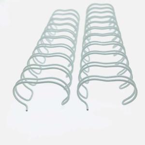 Black White A4 Length 2:1 Pitch Binding Spiral Coil For Album