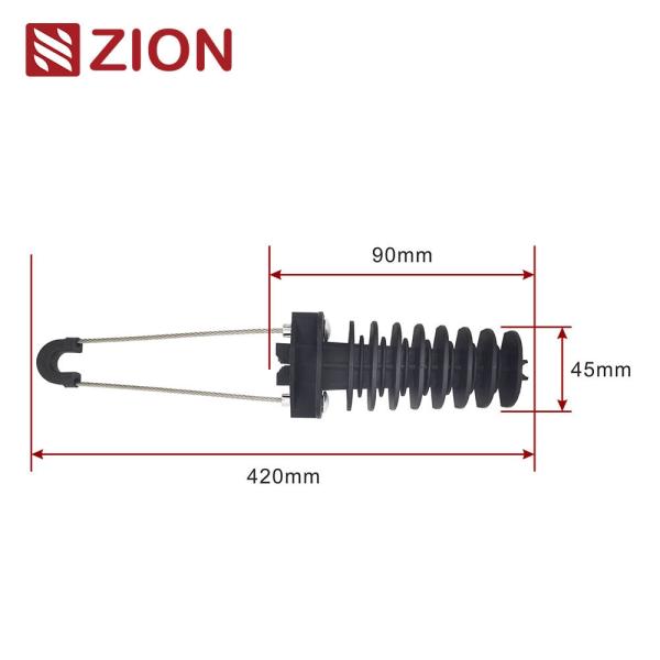 Quality ZCPGC-05 - FTTX ADSS High Strength Tension Anchor Clamp for Fiber Overhead Wire Cable Suspension wholesale