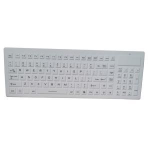 105 Keys Cleanable Metal Computer Keyboard With Nano Silver Antibacterial