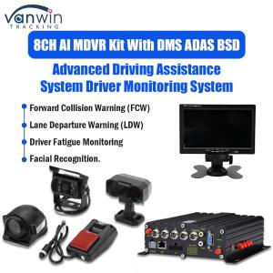 8CH 1080p 4G AI Mobile DVR With ADAS DMS BSD Camera System GPS Mobile DVR For