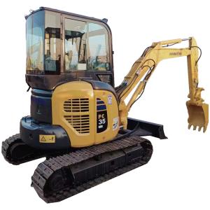 Cheap Second hand Komatsu PC35 Mini Excavator 0.2M³ Bucket capacity original Hydraulic Valve for sale
