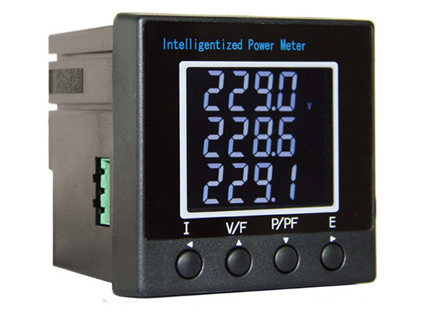 Electrical Solar Digital Power Meter , Single Phase Power Meter Harmonics