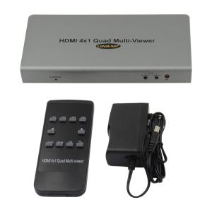HDMI 4x1 Quad Multi Viewer Support IR Control DC12V/2A Power Adapter