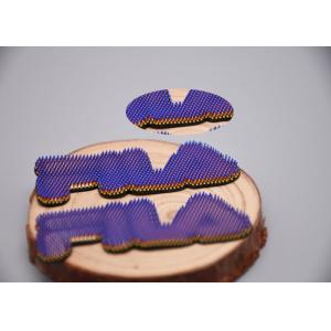 Silicone Rubber Background Screen Printed Patches 0.8mm 2.0mm For Garments