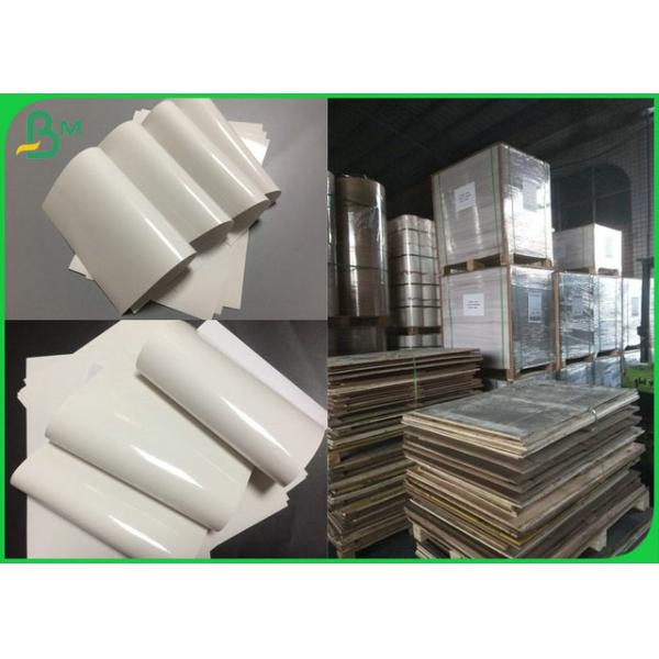 Resistant Freezeable 80gsm 90gsm White Label Paper For Drinking Bottles Label 