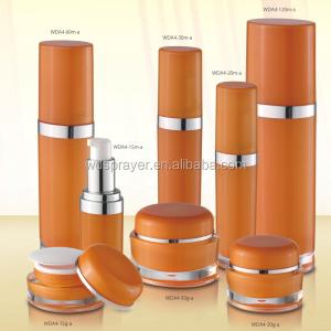 30G Capacity Square Acrylic Lotion Bottle and Cream Jar with Screen Printing